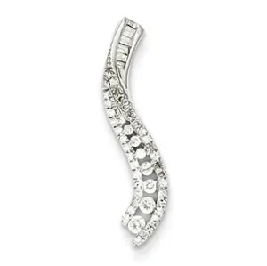 0.3 Carat 14K White Gold 0.25ct Diamond Journey Pendant