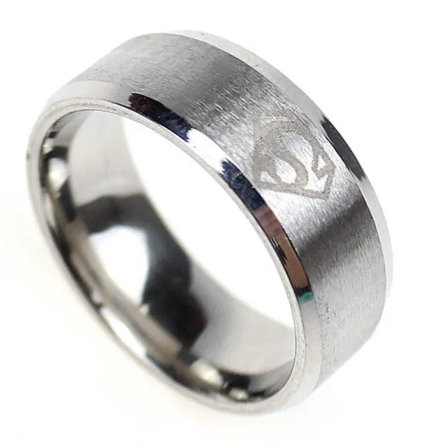 (1 pieces/lot) 100% Stainless Steel Ring Superman Rings Wholesale and Retail