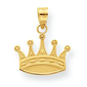 10K Gold Crown Charm
