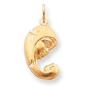 10K Gold Mother Holding Child Charm