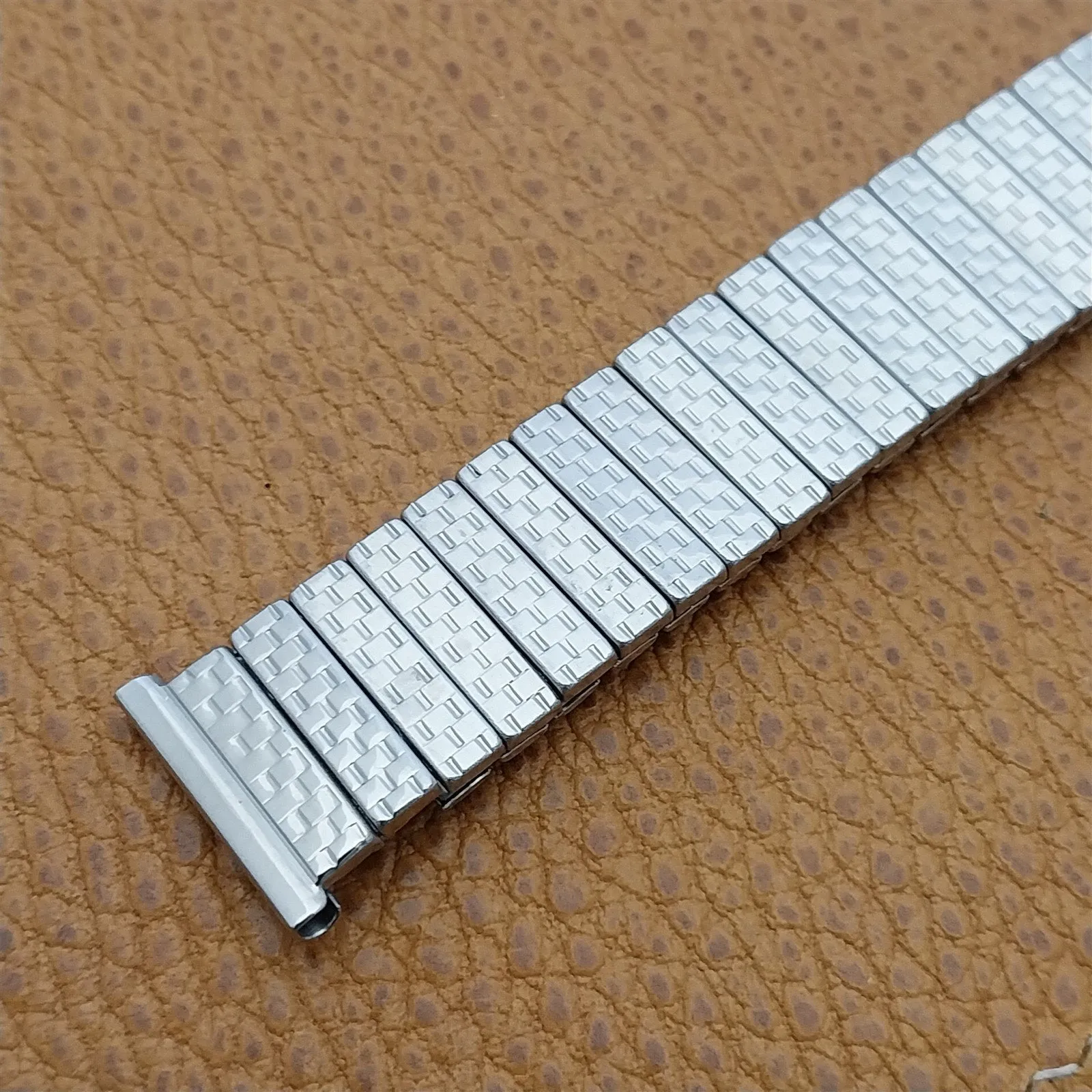 1950s Forstner 16mm 18mm 19mm nos Stainless Steel Classic Expansion Watch Band