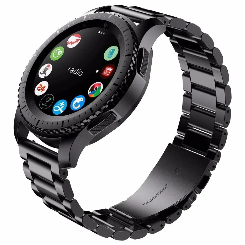 22mm 20mm Strap for Samsung Galaxy 7 6 5 4 40/44mm 6Classic Gear S3 Active2 Stainless Steel Bracelet for Huawei GT3 4Pro Amazfit
