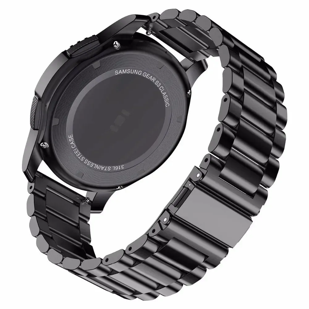 22mm 20mm Strap for Samsung Galaxy 7 6 5 4 40/44mm 6Classic Gear S3 Active2 Stainless Steel Bracelet for Huawei GT3 4Pro Amazfit