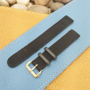 5/8" Binson USA Black Suede Unused Classic nos 1940s Vintage Watch Band