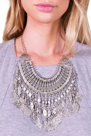 Bohemian Princess Necklace - Silver