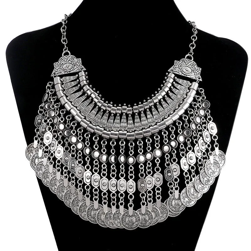Bohemian Princess Necklace - Silver