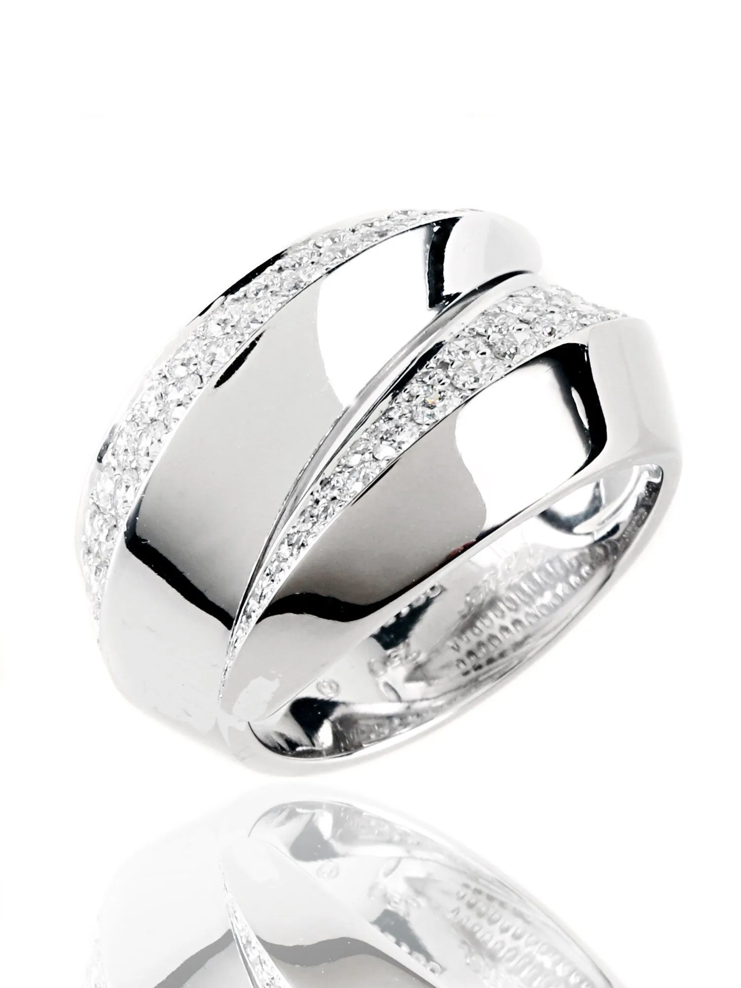Cartier Panthere Diamond Ring in 18k White Gold