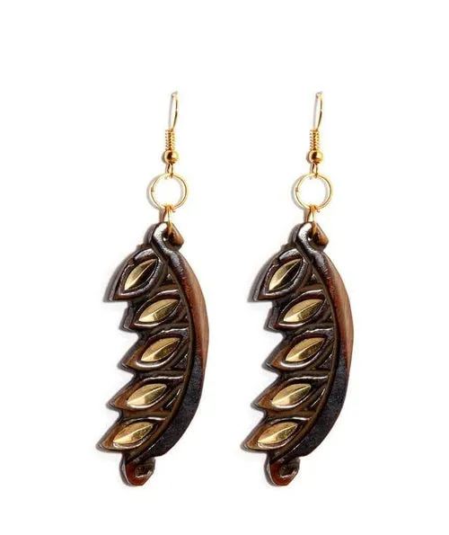 Carved Edgy Earrings