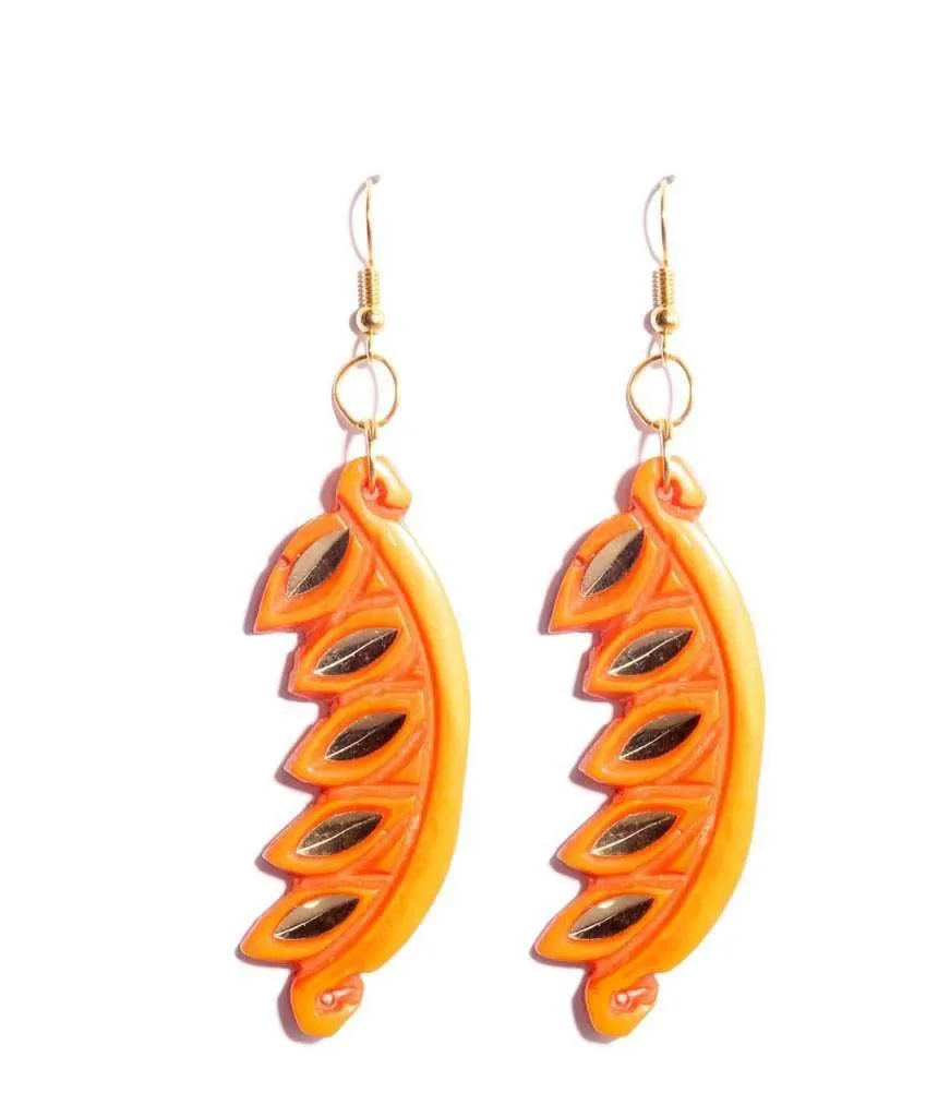 Carved Edgy Earrings