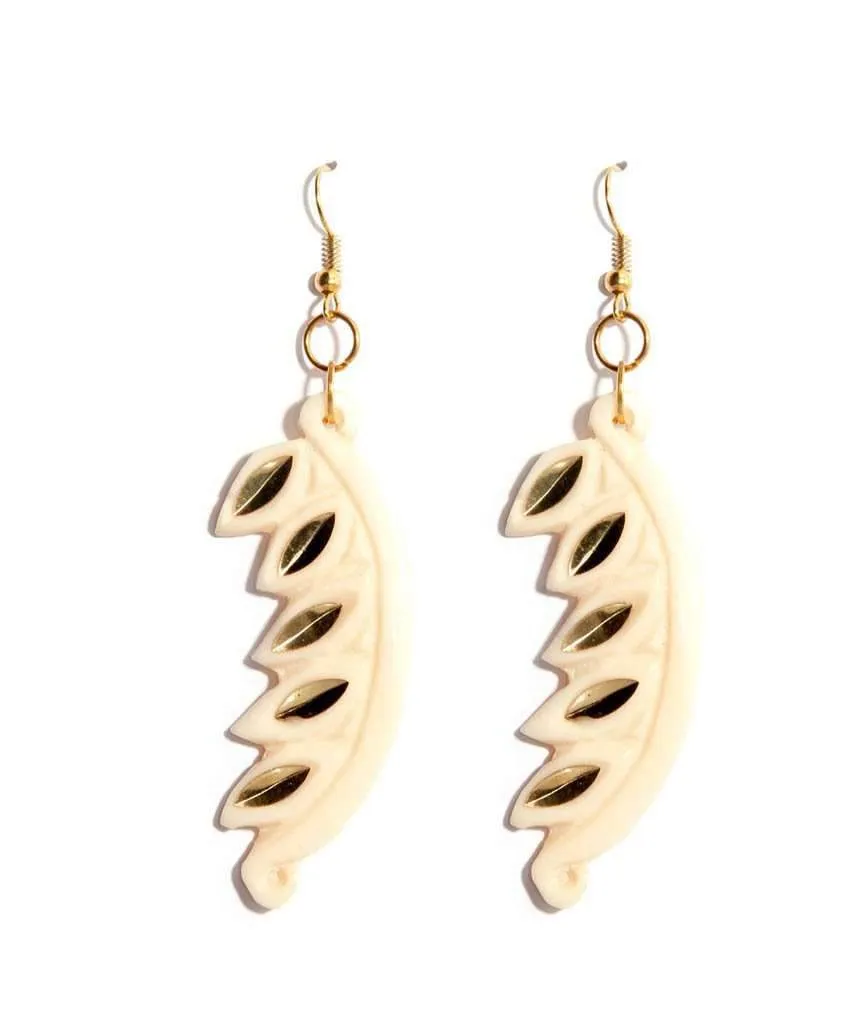 Carved Edgy Earrings