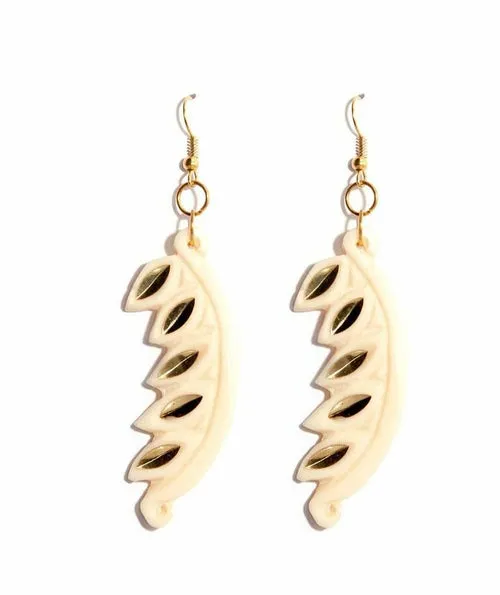 Carved Edgy Earrings