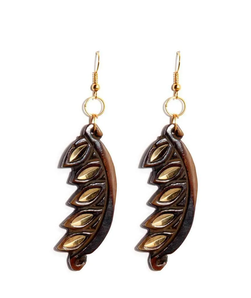 Carved Edgy Earrings