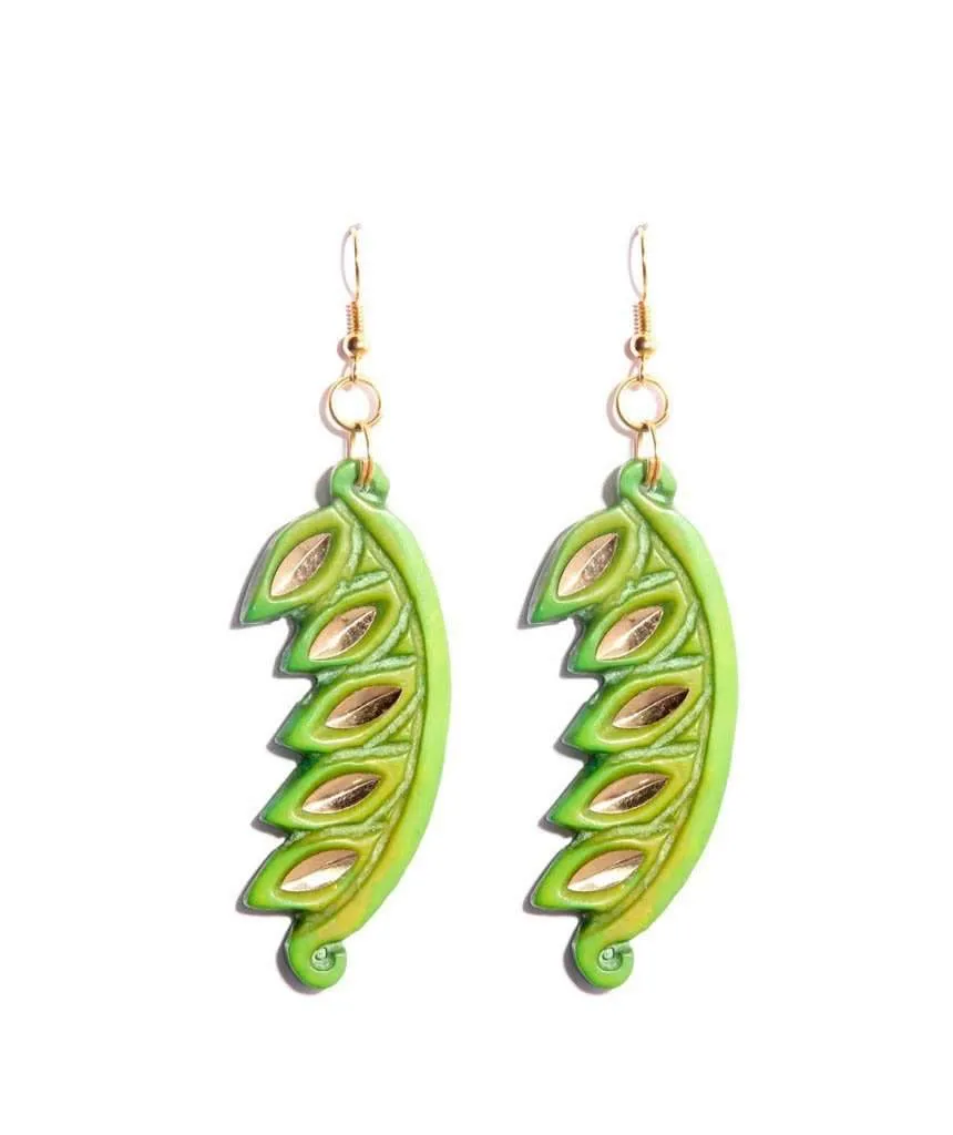 Carved Edgy Earrings