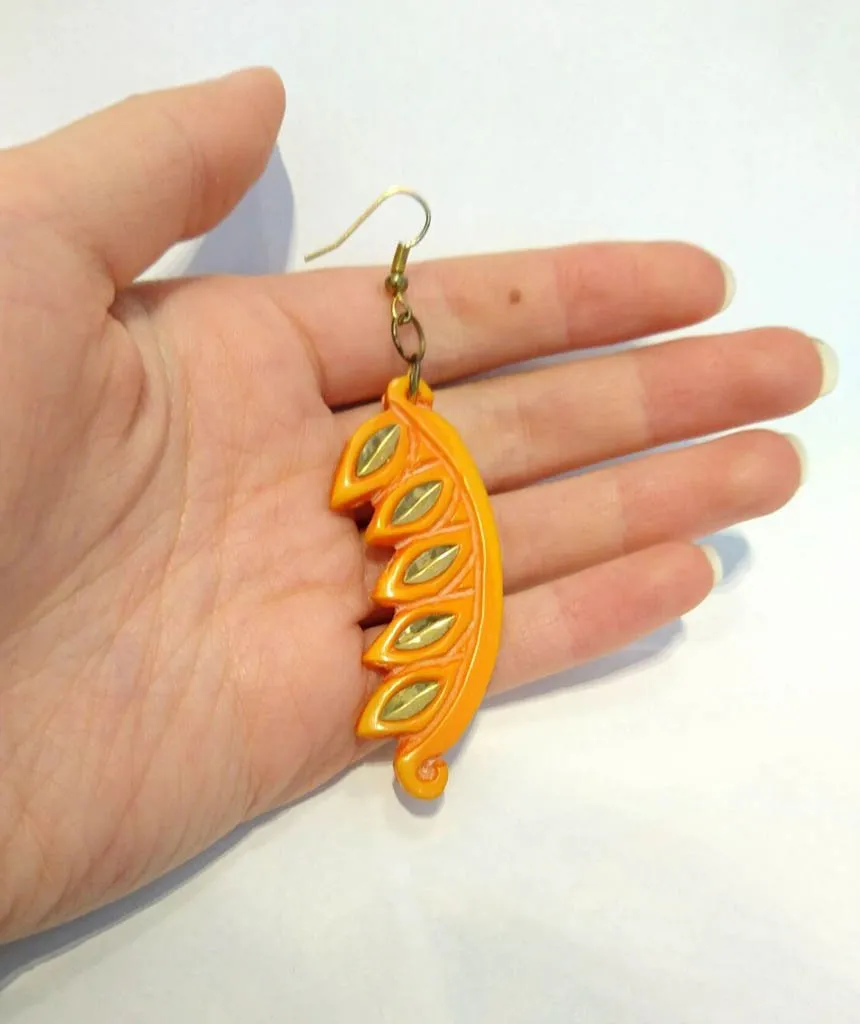 Carved Edgy Earrings