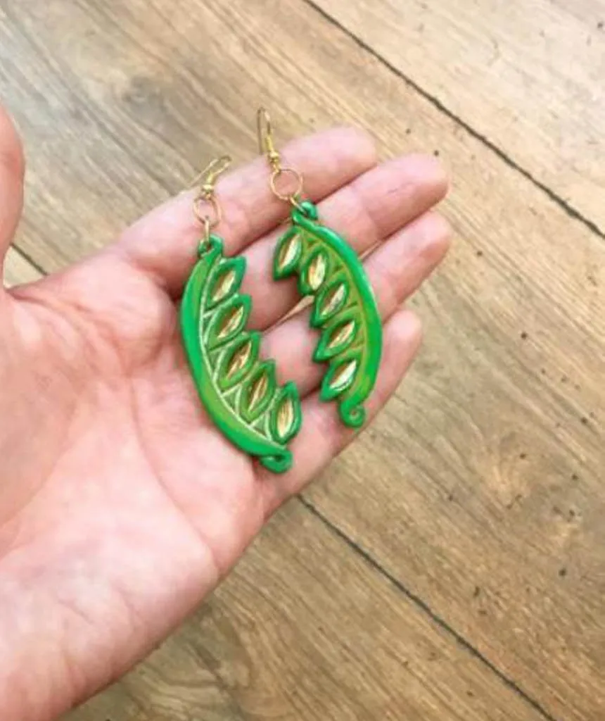 Carved Edgy Earrings
