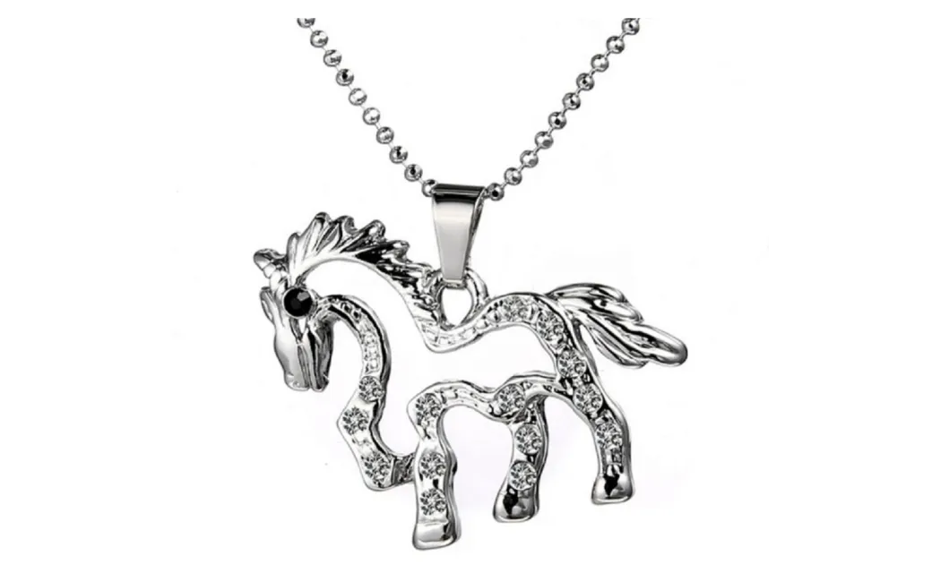 Charming Korean Horse Shaped Pendant Necklace For Women