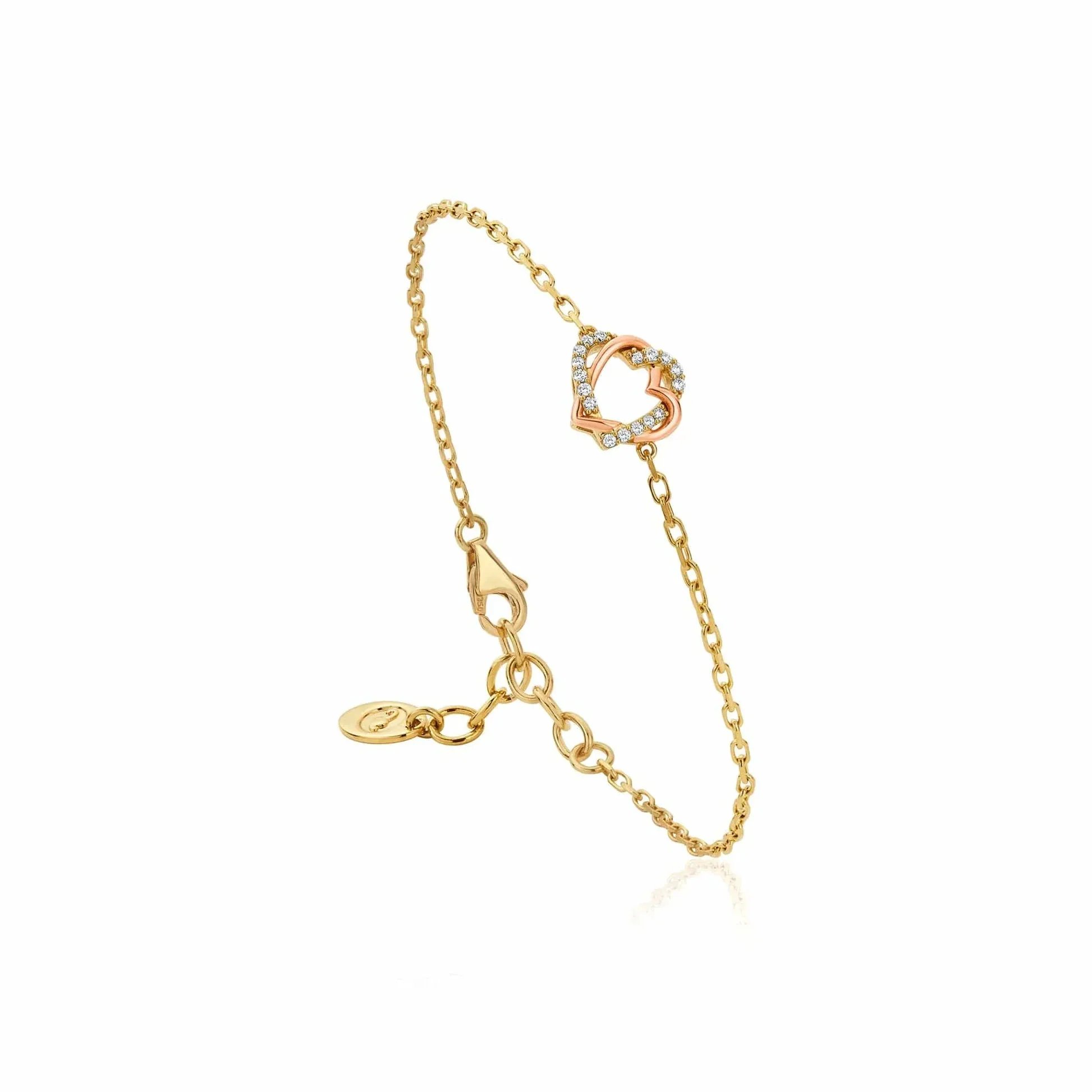 Clogau Always in My Heart 18ct Gold Diamond Bracelet