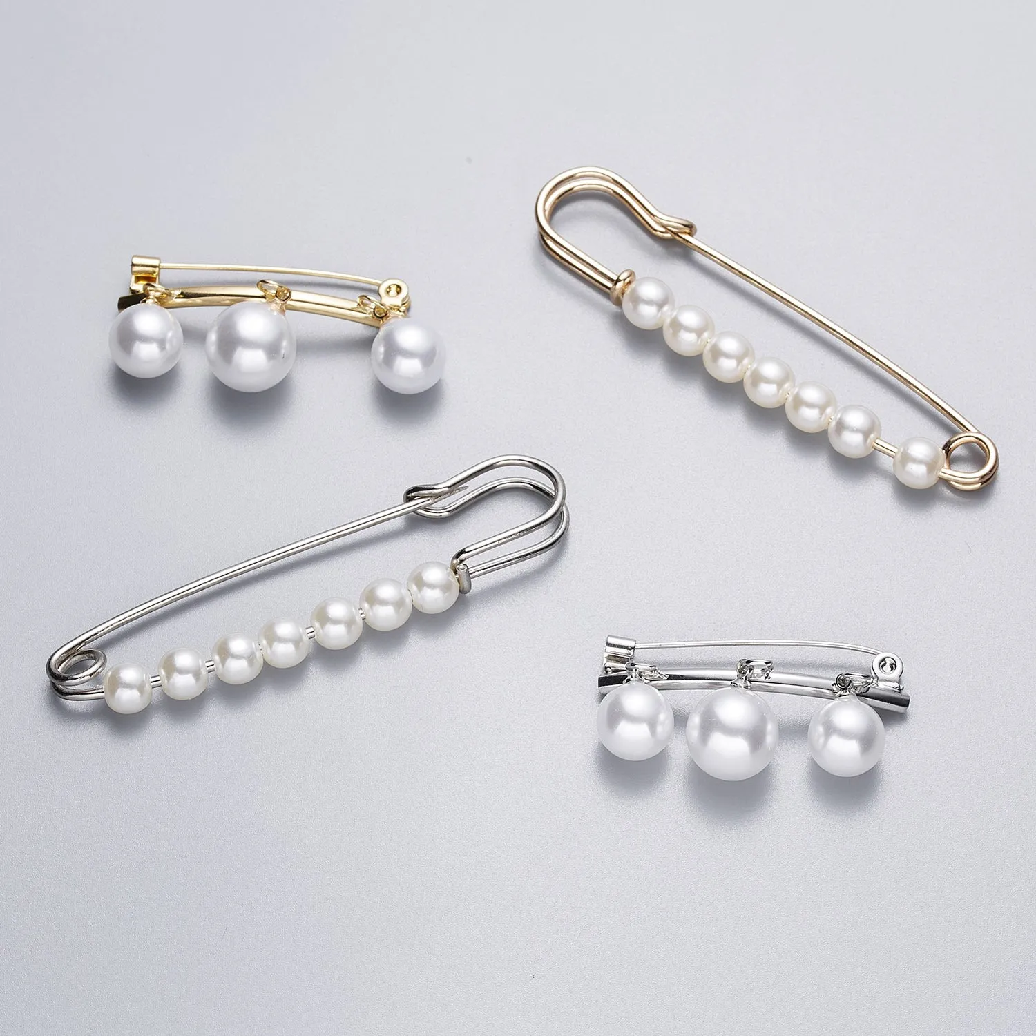 Creative New Pearl Horizontal Big Brooch