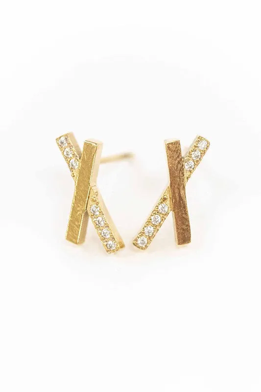 Crossroads Stud Earrings
