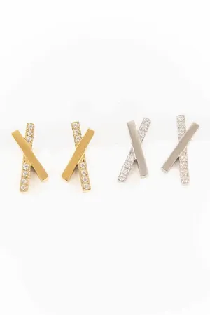 Crossroads Stud Earrings