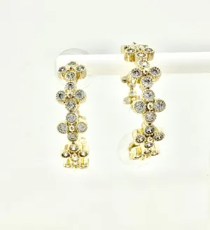 CZ Van Clover Hoop