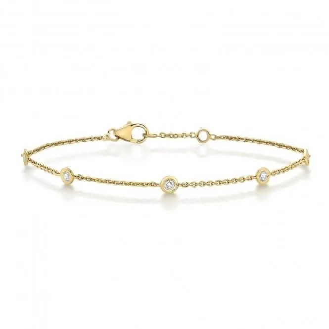 Diamond Jewellery 18K Gold Diamond Bracelet BDQ016