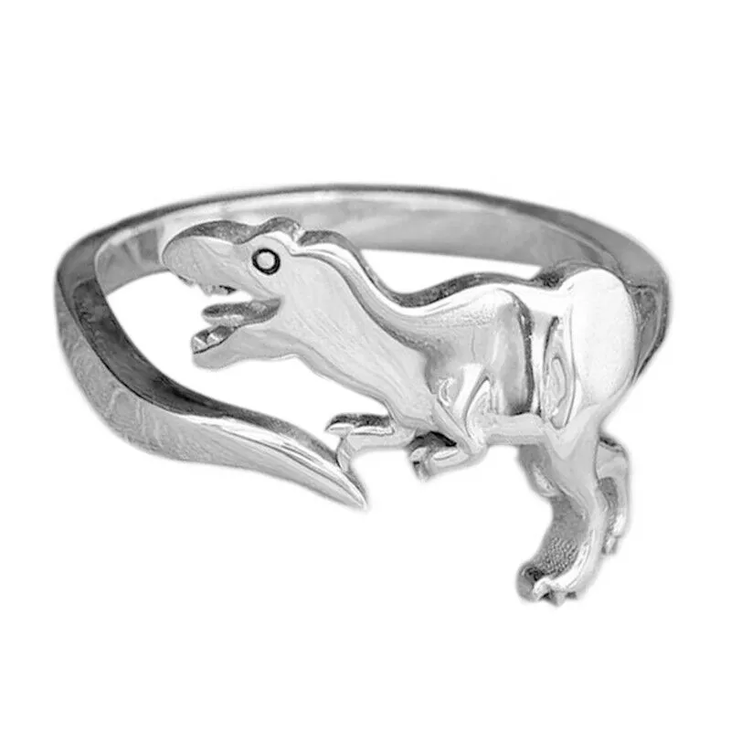 Dinosaur Open Adjustable Rings Long-necked Dragon Animal Rings