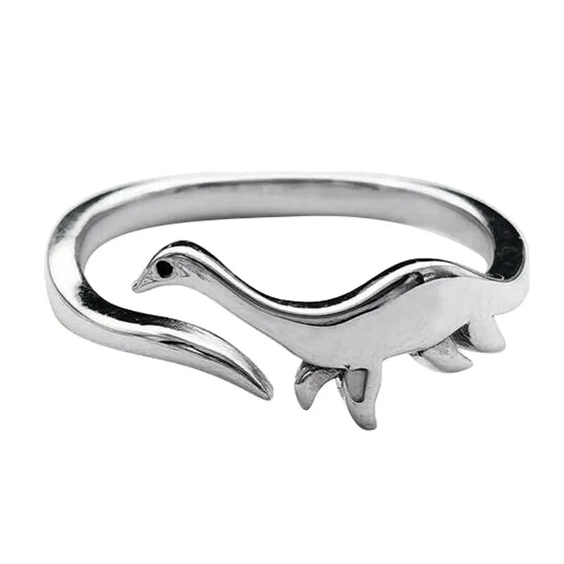 Dinosaur Open Adjustable Rings Long-necked Dragon Animal Rings