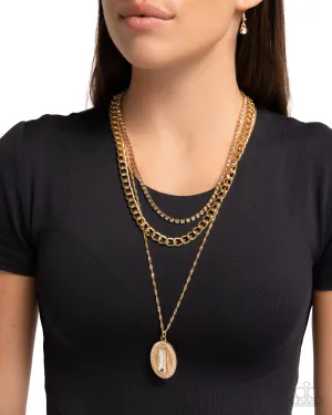 Edgy Empire - Gold Paparazzi Accessories