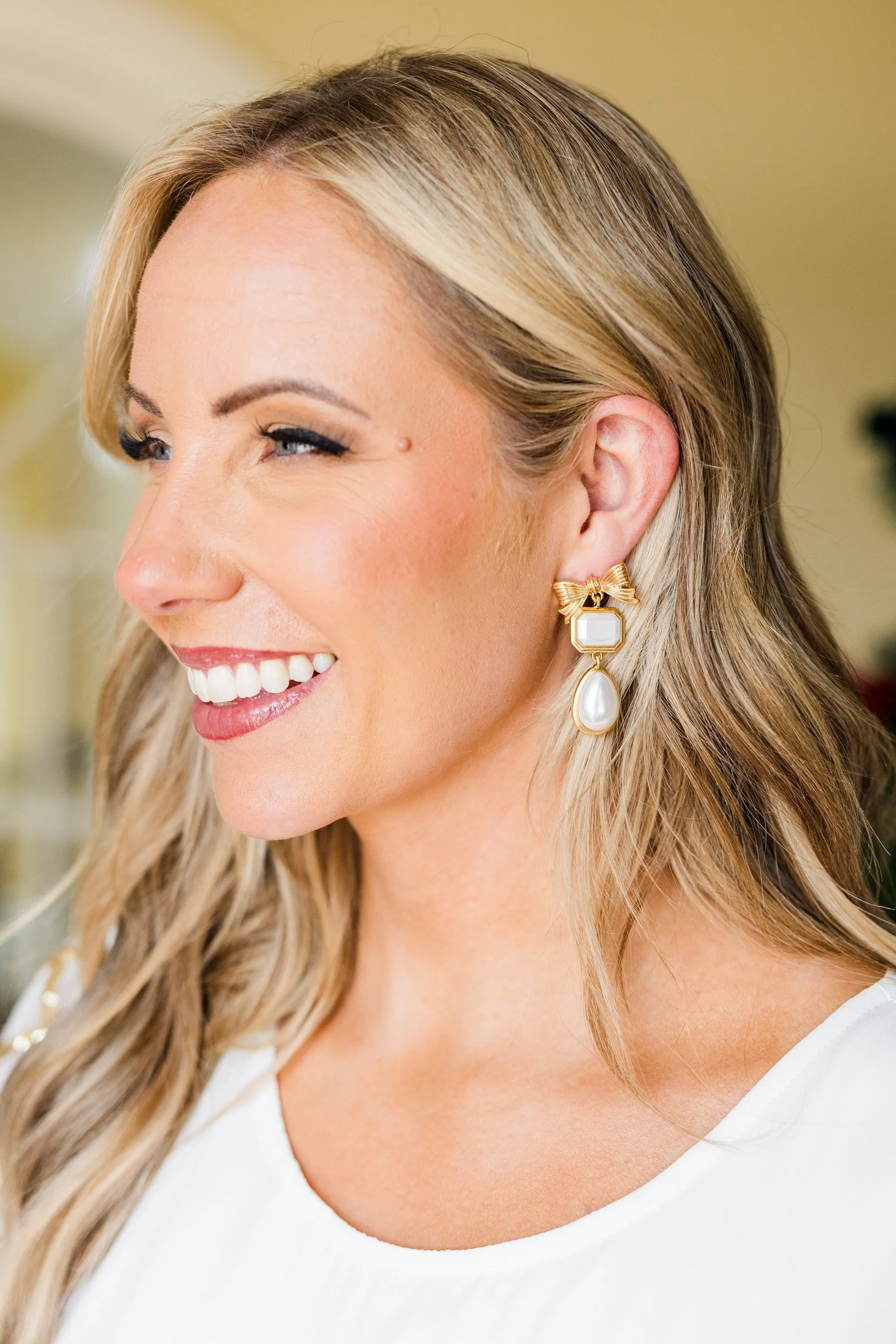 Edgy Intention Earrings, Gold