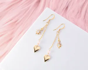 Edgy Petal Jewelry - Starry Love Earrings