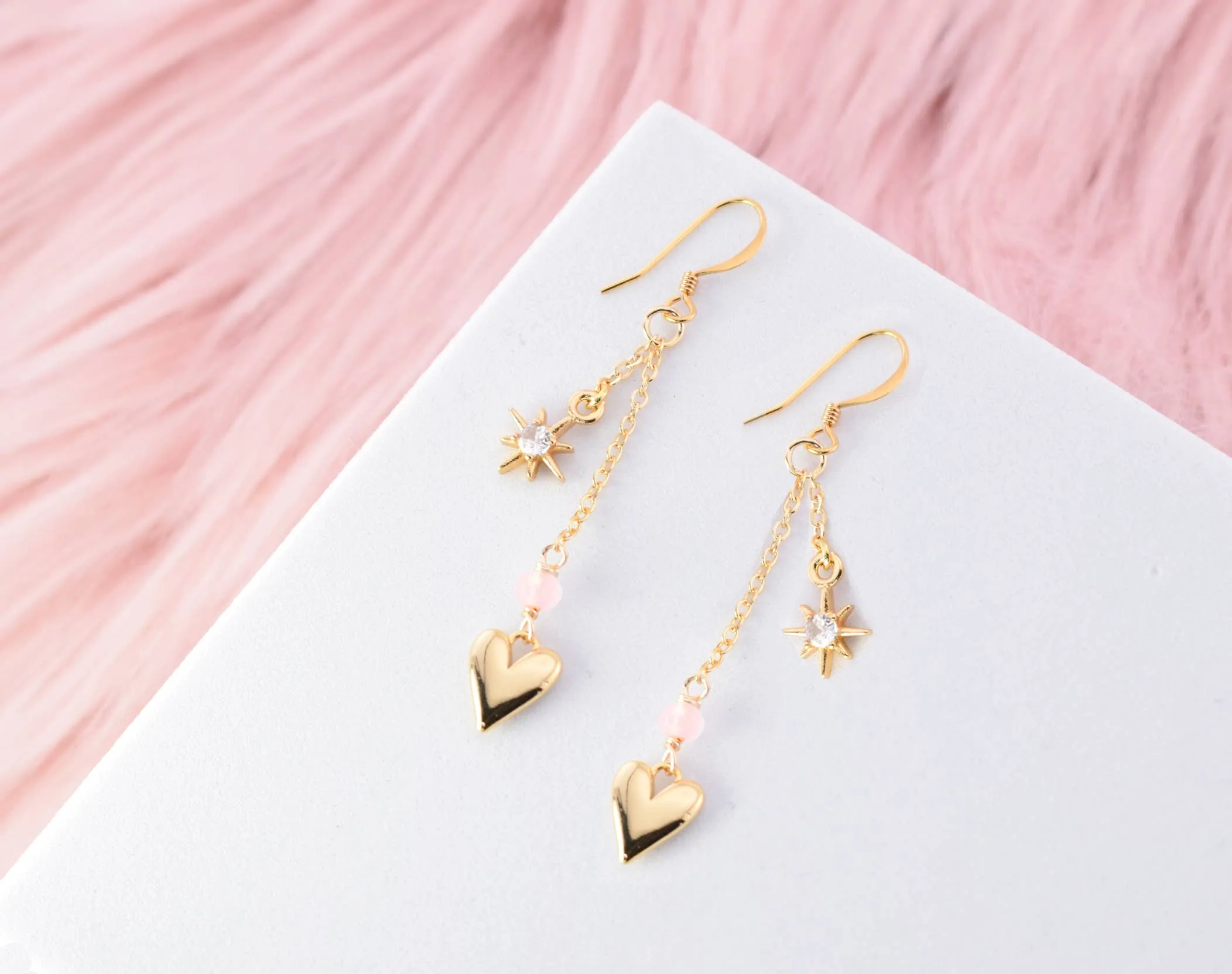 Edgy Petal Jewelry - Starry Love Earrings