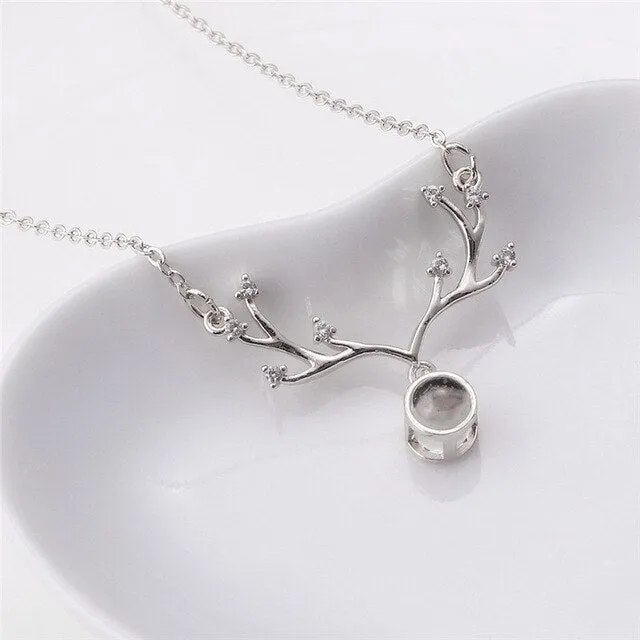 Eternal Memory Elk Moving pendant 100 Languages I Love You Necklace