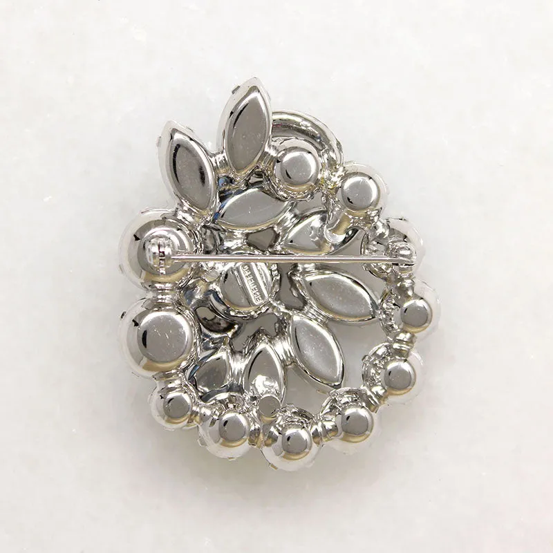 Fabulous Eisenberg Brooch with Watermelon Crystals