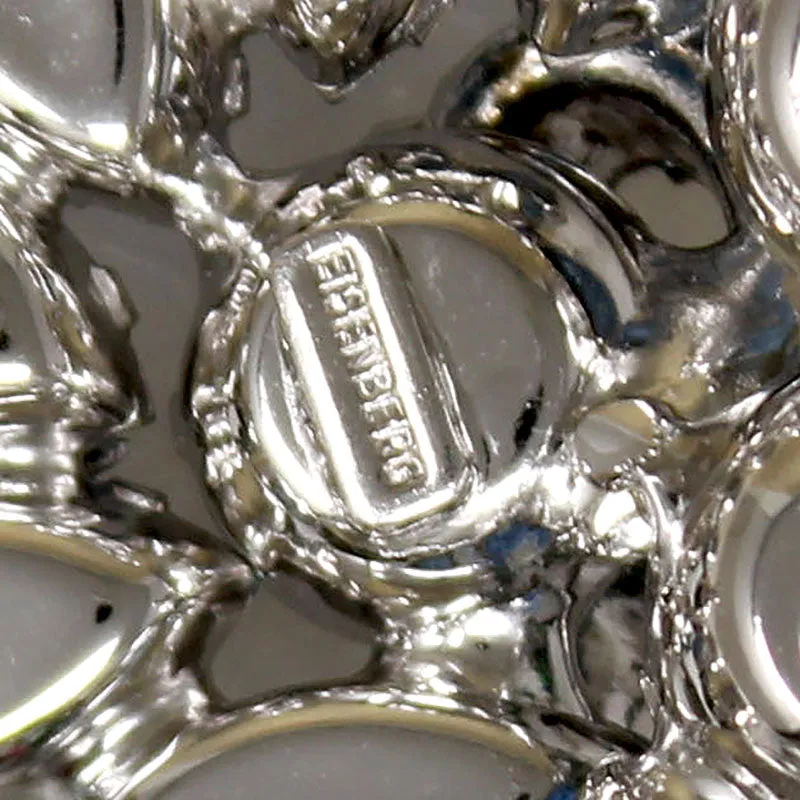 Fabulous Eisenberg Brooch with Watermelon Crystals