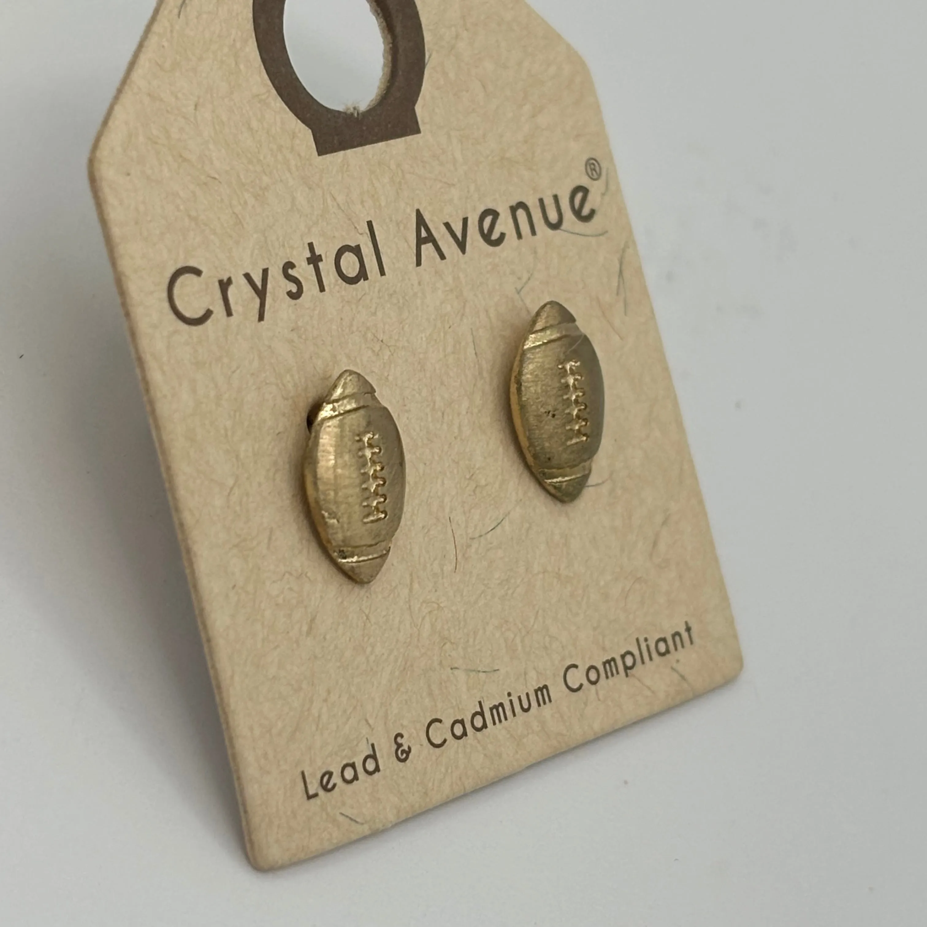 Football Post Back Earrings