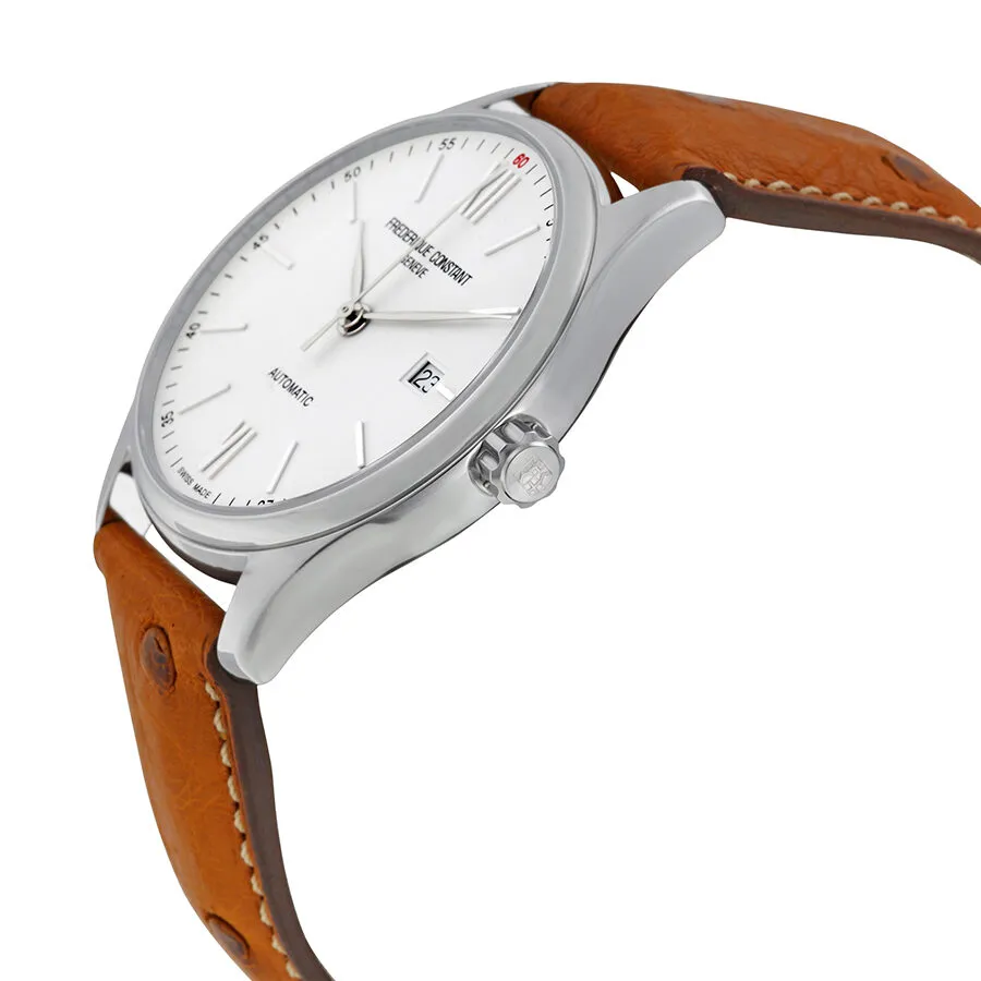 Frederique Constant Classic Silver Dial Tan Leather Men's Watch Watch FC-303WN5B60S