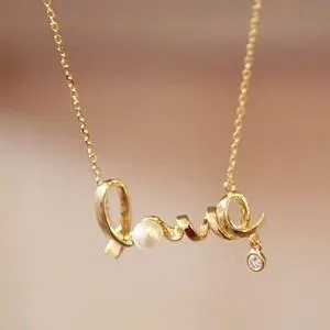 Gently Around The Word Love Chic Love Choker Necklace