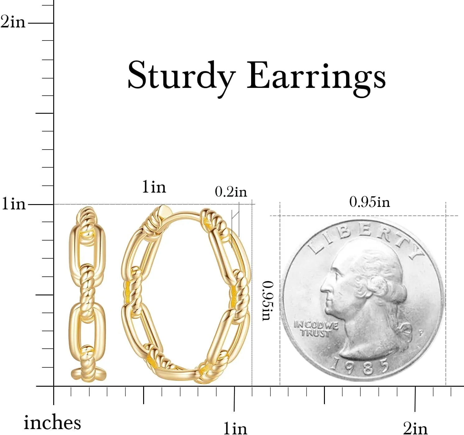 Gold Hoop Earrings for Women 14K Gold Earrings for Women Design Hypoallergenic Lightweight Gold Hoop Earrings Women Earrings Hoops 25 MM/ 30 MM
