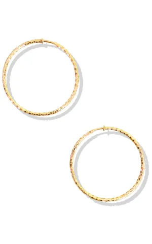 Gold Metal Hoop Clip On Earrings *FINAL SALE*