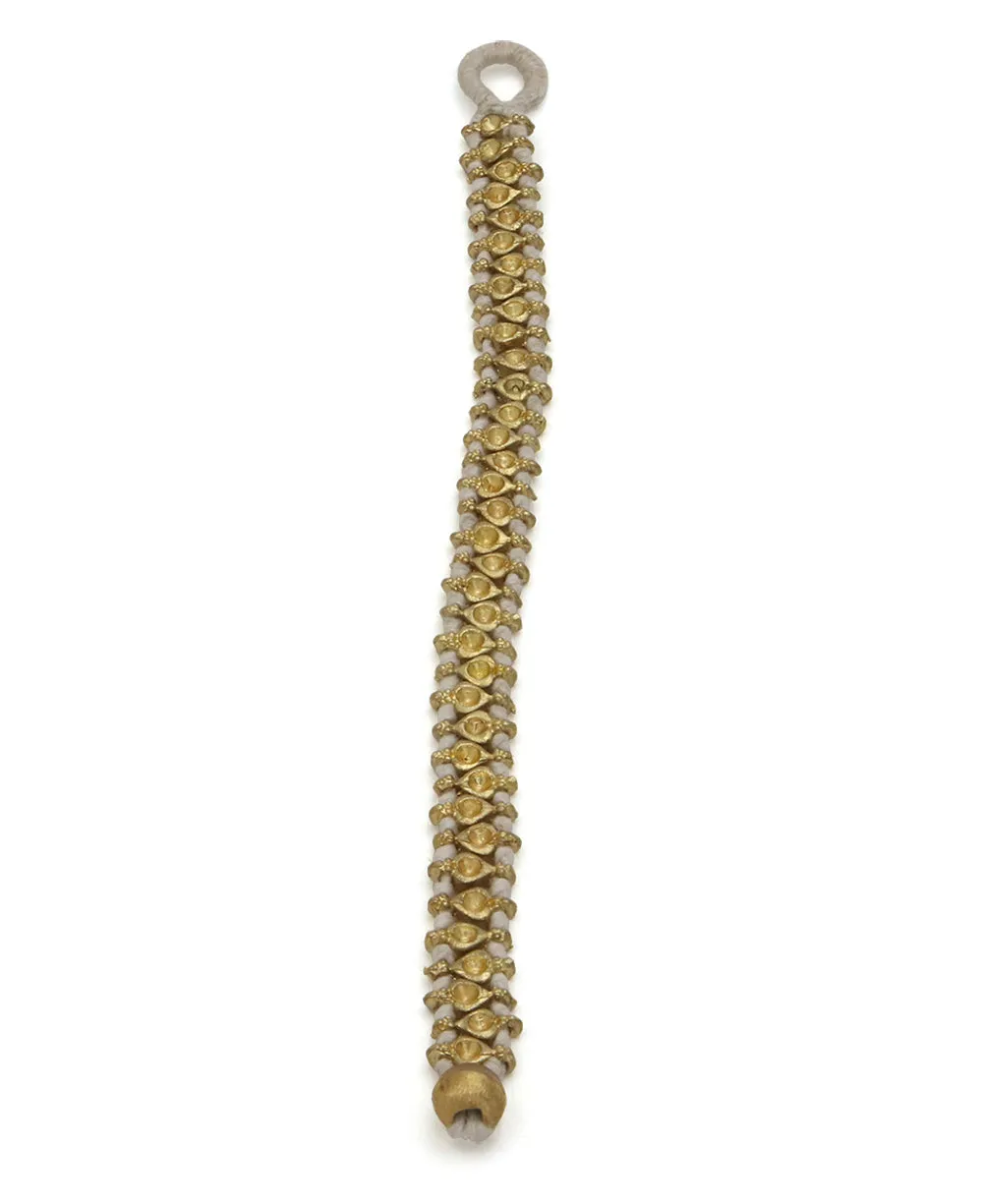 Gold Weave Bunee Bracelet, India