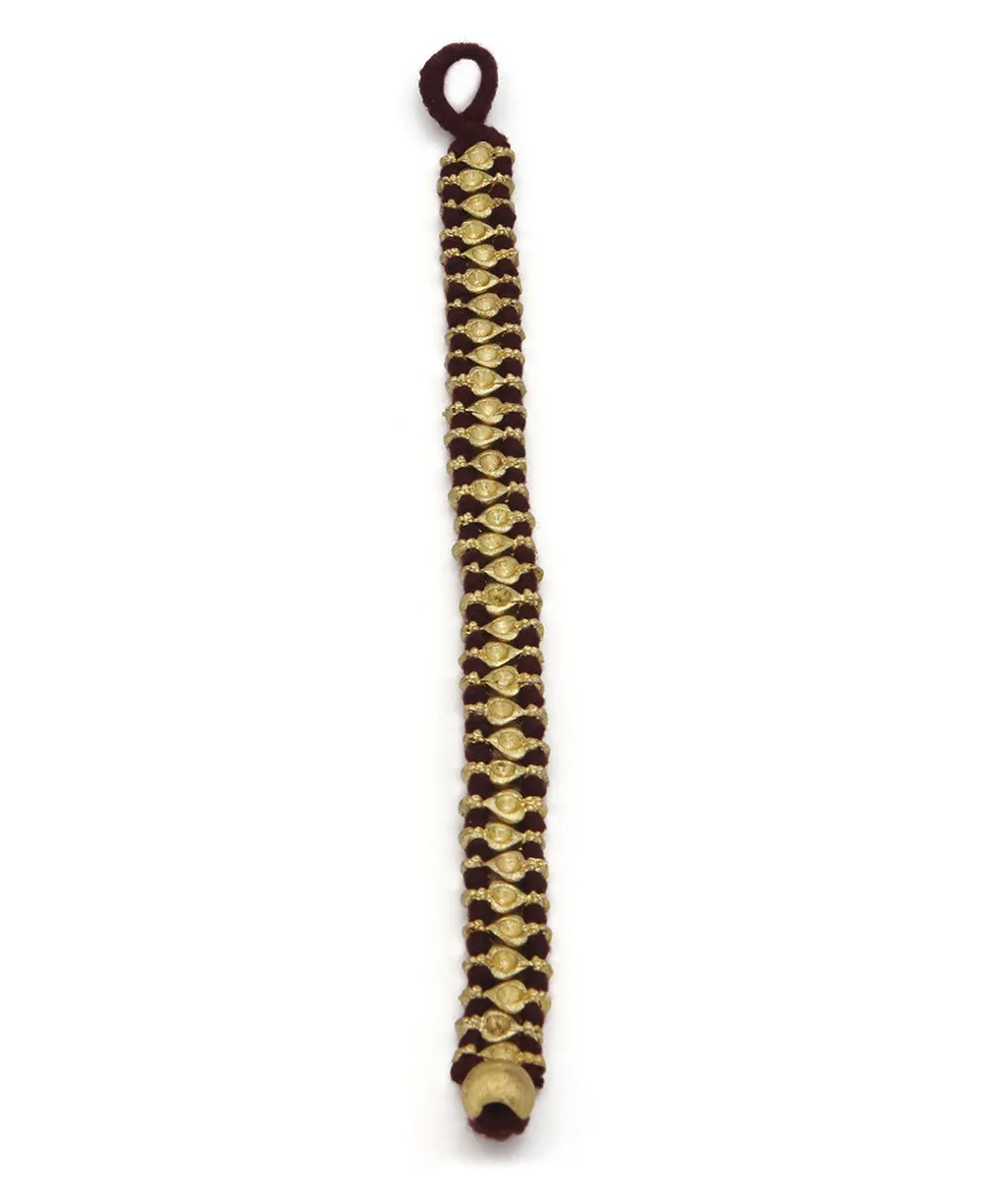 Gold Weave Bunee Bracelet, India