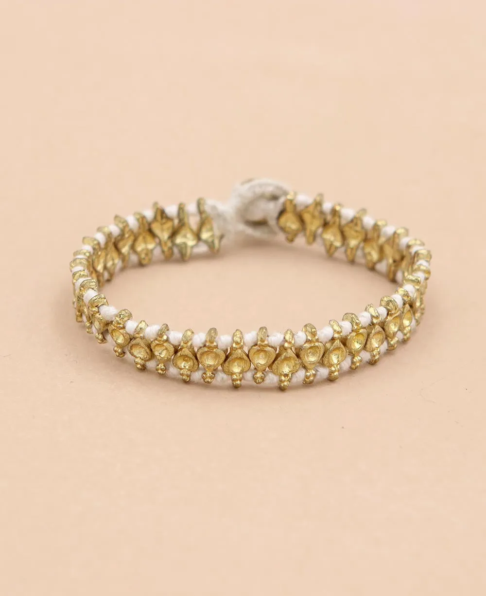 Gold Weave Bunee Bracelet, India