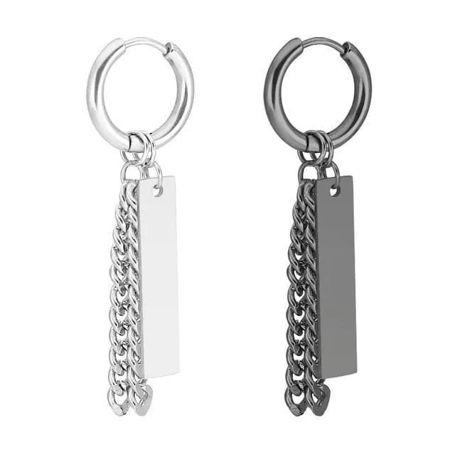 Hoop Earring Set (2 Black)