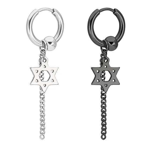 Hoop Earring Set (2 Black)