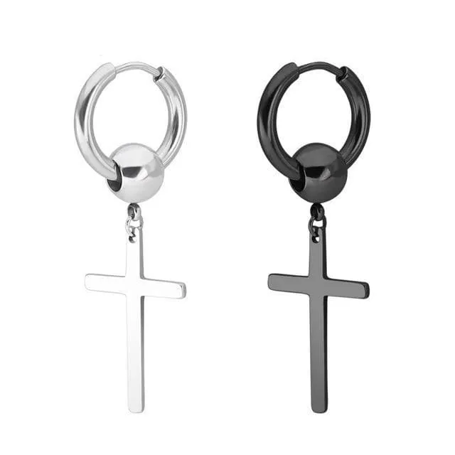 Hoop Earring Set (2 Black)