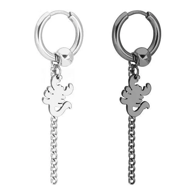 Hoop Earring Set (2 Black)