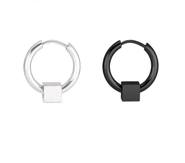 Hoop Earring Set (2 Black)