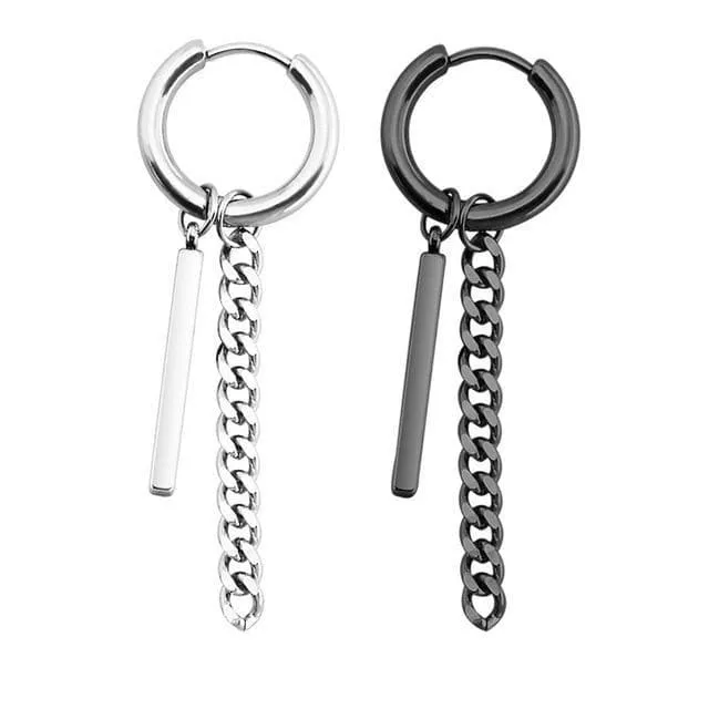 Hoop Earring Set (2 Black)