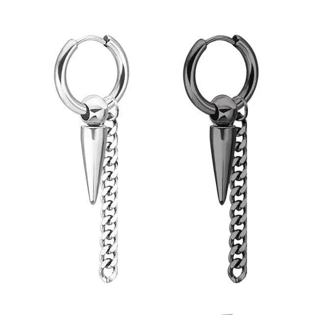 Hoop Earring Set (2 Black)